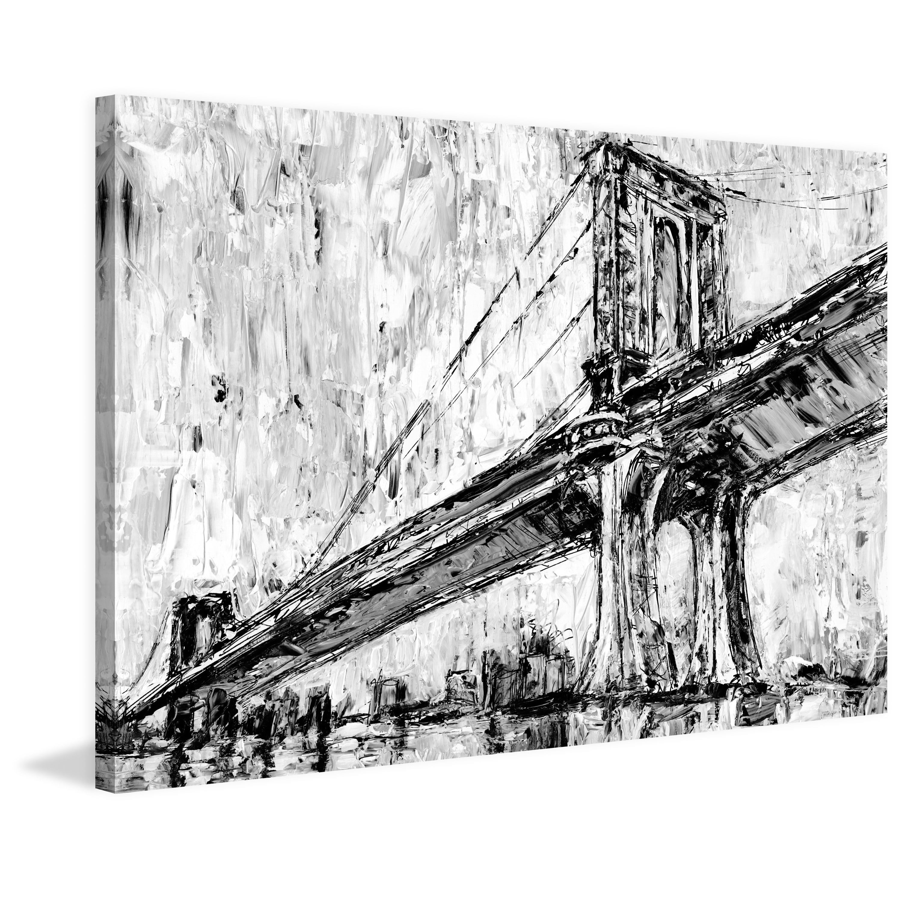 "Suspension Bridge I" Painting Print on Wrapped Canvas