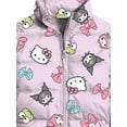 thumbnail image 5 of Hello Kitty and Friends Girls Print Zip Puffer Jacket, Lightweight, Sizes 4-18, 5 of 8