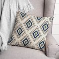 thumbnail image 3 of Creative Products Gray Blue Diamond Pattern 18x18 Indoor / Outdoor Pillow, 3 of 3