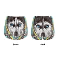 thumbnail image 5 of Lsque Husky With Dreamcatcher Printed Women's Running Shorts with Liner Pockets,Elastic Quick Dry Workout Athletic Gym Yoga Shorts,Womens High Waist Shorts-Large, 5 of 9