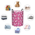 thumbnail image 4 of Fuzoiu Love Dog Print Circular Hamper,Laundry Basket with Handle,Collapsible Laundry,Dirty Clothes Storage Basket,for Bedroom Bathroom Dorm Living Room-Medium, 4 of 6