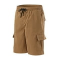 thumbnail image 5 of HCNTES Men's Cargo Hiking Shorts with Belt Lightweight Tactical Shorts with Pockets for Casual Work Golf,XXL Khaki, 5 of 8