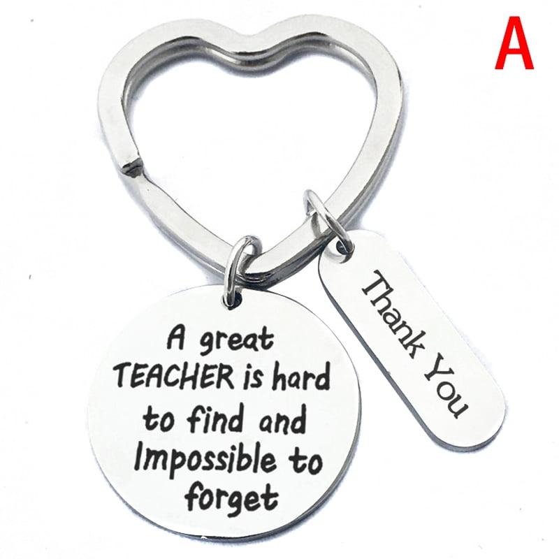 Keychain Ring Key Holder Stainless Steel Teachers' Day Thank You Festival GiftUS 