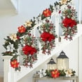 thumbnail image 1 of 1pc Garland Stairs Front Door Decoration Christmas Garland Decoration Front Door Stairs Decor Decorations And Pendants For All Seasons, 1 of 6