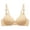 Beige, variant on Women's Front Side Buckle Lace Edge Without Steel Ring Movement Seamless Gathering Adjustment Yoga Sleep Large Bra Bra Strapless for Women, Size 42