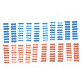 thumbnail image 1 of Valla en miniatura BuyWeek 20 piezas de valla de madera en miniatura naranja y azul oscuro, 1 of 12