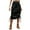 Black, variant on Sngxgn Skirts for Women Crossover High Waisted Ruffle Layered Skort Skirts(Black,S)