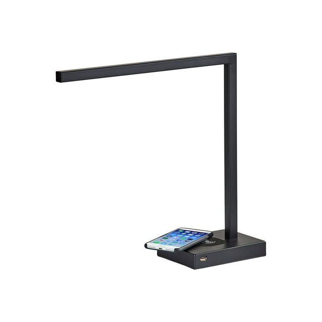 Adesso Adessocharge Aidan - Desk lamp - LED - 6 W - 3000 K - matte black