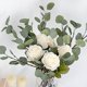 thumbnail image 4 of Tallos de vegetación artificiales, 6 uds., plantas de plástico, tallos verdes florales para decoración de boda, fiesta en casa (gris verde), 4 of 5