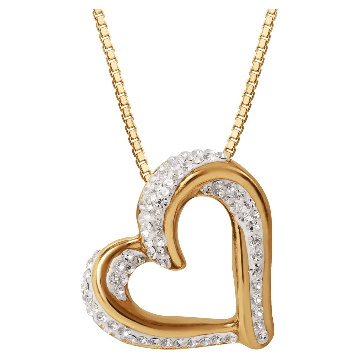 Brilliance Fine Jewelry Slide Heart Pendant Necklace, 18" - image 2 of 6