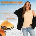 thumbnail image 4 of Thermal Tank Top for Women Fleece Lined Underwear Sleeveless Camisole Baselayer Undershirts Winter Vest, 4 of 6