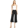 thumbnail image 3 of Made by Johnny Women's Knit Culottes Pants XL BLACK, 3 of 6
