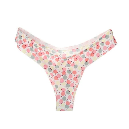 

Sexy Women Invisible Underwear Briefs G-Strings Ice Silk Seamless Crotch WR L