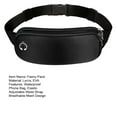 thumbnail image 7 of Tnobhg Unisex Fanny Pack Waterproof Phone Bag Elastic Adjustable Waist Strap Breathable Mesh Design Zipper Closure Earphone Hole Outdoor Jogging Cycling Waist Bag, 7 of 7