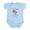 Sky Blue, variant on CafePress - PONY Infant Bodysuit - Baby Light Bodysuit, Size Newborn - 24 Months