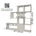 thumbnail image 5 of Karlin Modern Bookcase with Shelves, Gray Veneer, 5 of 5