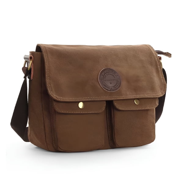 GASTROPOD Men'S Canvas Cross Body Bag Messenger Shoulder Book Bags School Satchel Vintage Messenger Bag Crossbody