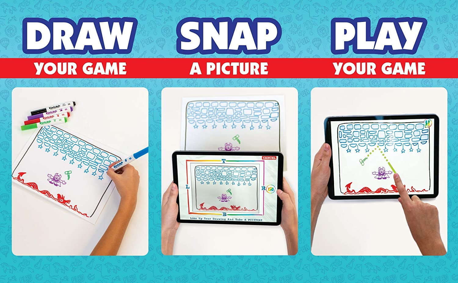 PIXICADE Mobile Game Maker: DRAW CREATE & PLAY YOUR OWN VIDEO GAMES STEM  ART NEW