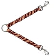thumbnail image 1 of Buckle Down Dog Leash Splitter Bacon Slices Maroon 1 Foot Long 1 Inch Wide, 1 of 1