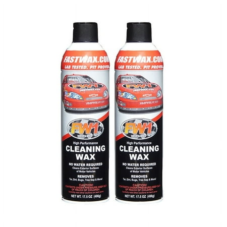 FW1 Wash & Wax Waterless Polish with Carnauba 17.50oz (2 Pack)