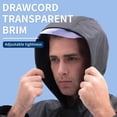 thumbnail image 2 of Men's Rain Jacket with Hood Waterproof Lightweight Active Long Raincoat, 2 of 6