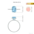thumbnail image 6 of ANGARA Natural Cushion Cut 1.85 ct Aquamarine Engagement Ring with Diamonds in 14K White Gold for Women (Size-9x7mm) | March Birthstone, Anniversary, Jewelry Gift for Women | Natural Aquamarine Ring, 6 of 11