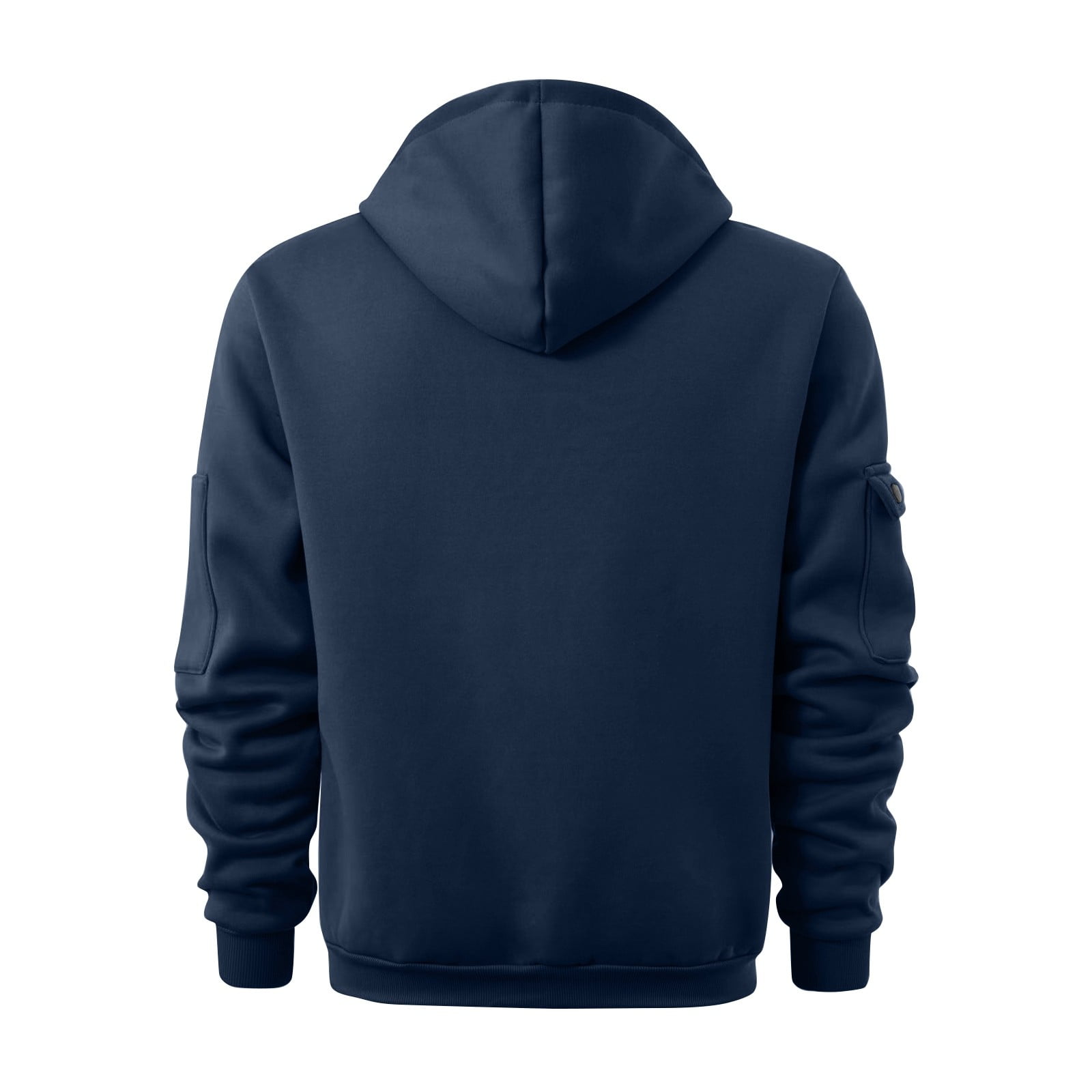 Tactical Hoodies for Men Military Quarter Zip Pullover Cargo Hoodie Fleece Lined Sweatshirt with Pockets Navy XL