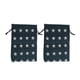 thumbnail image 1 of Bolsas de cuerda impresas en forma de estrella de 2 piezas, color azul marino, tela de lino, 1 of 5