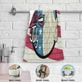 thumbnail image 4 of Fourth of July Independence Hand Towels 2 PCS, American Liberty USA Flag Kitchen Towel Ultra Soft and Highly Absorbent,Decorative Fingertip Face Towel for Bathroom Hotel, 28.3"x14.4", 4 of 4