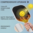 thumbnail image 2 of Pickleball Paddles Set Of 2, Fiberglass Surface, Flame Print, 4 Balls & Bag, 2 of 5