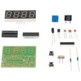 Digital Clock Kits 4 Digit Electronic Soldering Clocks Kit with Second