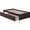 Espresso, variant on King Size Wood Platform Bed with Trundle - Coastal Cottage Style Bed Frame - Light Toffee Finish