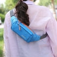 thumbnail image 3 of Hukapapa Riñonera para Hombres Mujeres Riñonera Impermeable Bolso Bandolera para Deportes Viajes Casual Runningcyan-Azul, 3 of 5