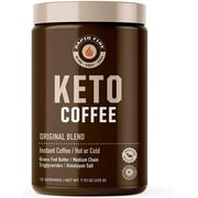 Rapid Fire Ketogenic Fair Trade Instant Keto Coffee Mix, Supports Energy & Metabolism, Weight Loss, Ketogenic Diet 7.93 oz. Canister (15 servings)