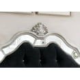 thumbnail image 2 of Black Velvet Eastern King Panel Bed with Bed Posts, 2 of 3