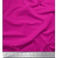 thumbnail image 1 of Soimoi Pink polyester Crepe Fabric Brush Stroke & Dots Abstract Decor Fabric Printed Yard 42 Inch Wide, 1 of 3
