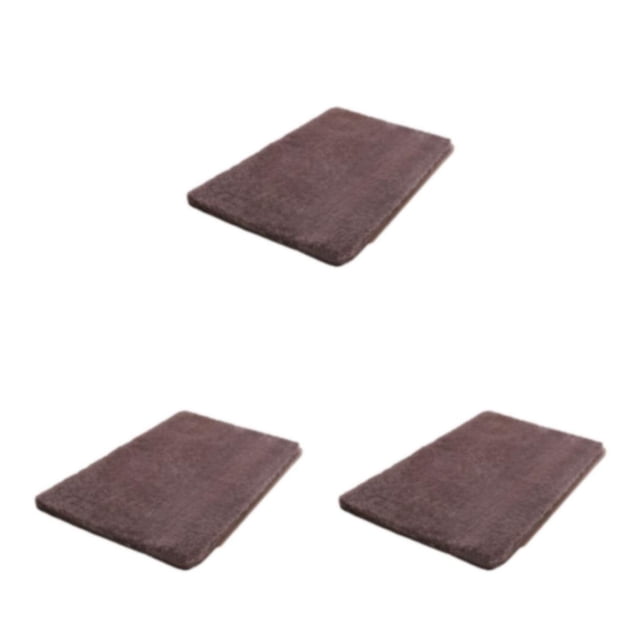Bearachild Alfombra lavable a máquina de poliéster, fácil de limpiar y mantener, la alfombra está ocupada, los hogares tejen café, 40*60CM Type1 NO1