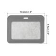 thumbnail image 2 of Uxcell 4"x3" Horizontal Badge Holders Clear ID Window with 1 Card Slot, Grey 2Pack, 2 of 5