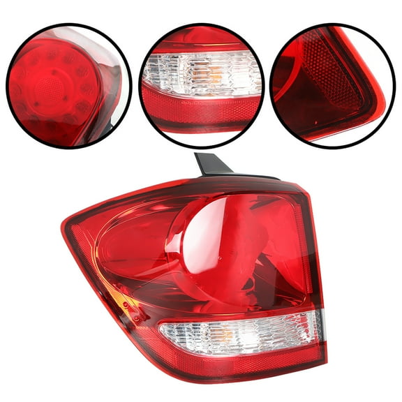 ALL-CARB Tail Lights Assembly Brake Rear Lamp Right Passenger Side Replacement for 2011-2019 Dodge Journey with Red LED Bulb