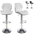 thumbnail image 1 of Set De 2 Bancos De Cocina Mostrador Barra Silla Taburete Comedor Respaldo Alto Altura Regulable y Función Giratoria 360°, 1 of 7