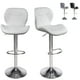 thumbnail image 1 of Set De 2 Bancos De Cocina Mostrador Barra Silla Taburete Comedor Respaldo Alto Altura Regulable y Función Giratoria 360°, 1 of 7