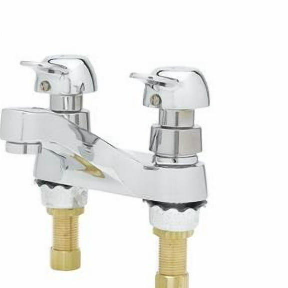 T&S Brass B-0831-02VR-PA Brass 4 in Deck Mount Pivot Action Faucet