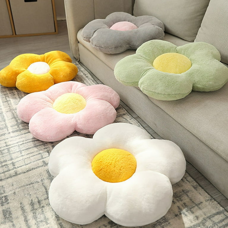 Gogosir Flower-Shaped Throw Pillow Floor Cushion Office Sedentary