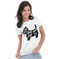 thumbnail image 4 of Home Where Your Dog Pet Owner Puppy Womens Slim Fit Graphic Tee Brisco Brands S, 4 of 5