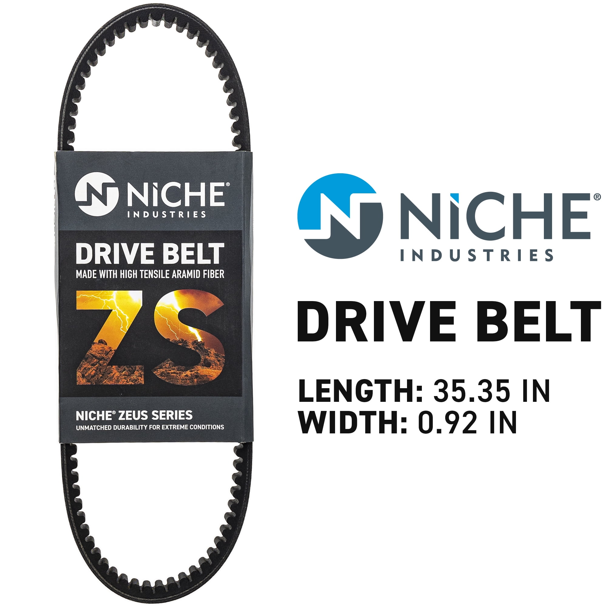 Niche ZEUS Drive Belt for Kawasaki RIDGE XR HVAC Limited KWF1000