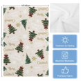 thumbnail image 5 of Christmas Kitchen Towels Set of 3, Water Absorbent Dish Towel, Winter Pine Tree Gold White Xmas Snowflakes Decorative Hand Towels - Quick Drying Cloth for Cooking Baking, 18x28 Inch, 5 of 8
