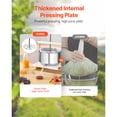 thumbnail image 2 of KFFKFF 3.17 Gal/12L Fruit Wine Press, 2 Stainless Steel Barrels, Manual Juice Maker, Cider Apple Grape Tincture Honey Olive Oil Making Press with Triangular Handle for Outdoor Kitchen Home, 2 of 9
