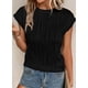 thumbnail image 3 of Remera PRETTYGARDEN Manga Corta Texturizada Negra XL, 3 of 9