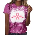 thumbnail image 2 of Fiudx Liquidación de Ofertas Flash Camiseta Estampada Informal y de Moda para Mujer con Cuello Redondo y Top de Manga Corta, 2 of 4