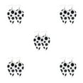 thumbnail image 1 of yingyy Léopard Boucles d'Oreilles Impression Fille Accessoire de Mode Bijoux Féminin Oreille Dangles Type 7 5Set, 1 of 6